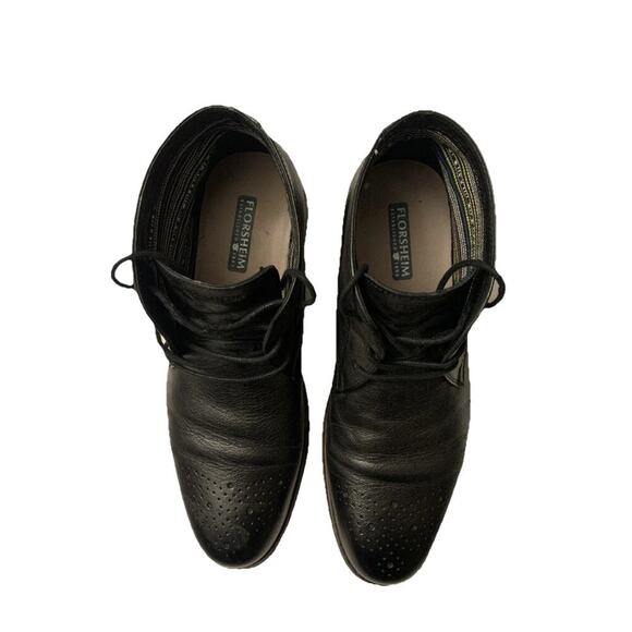 Florsheim Men’s Black Leather Oxford Dress Shoes Wingtip Lace Up 8.5D main image 4